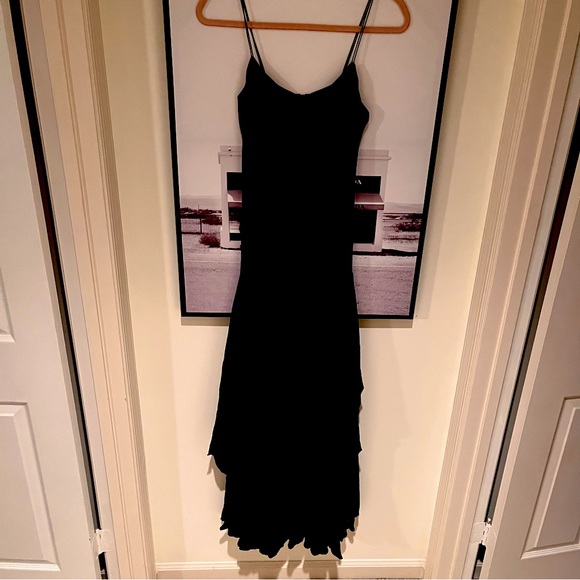 VTG Ralph Lauren Black Full Length Gown Dress - Picture 1 of 10